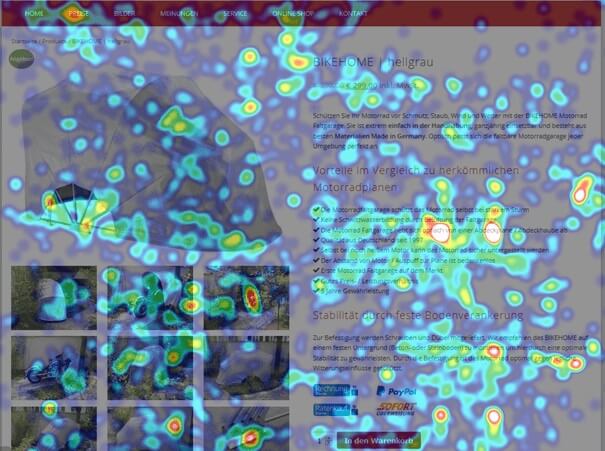 Mouse Tracking Heatmap